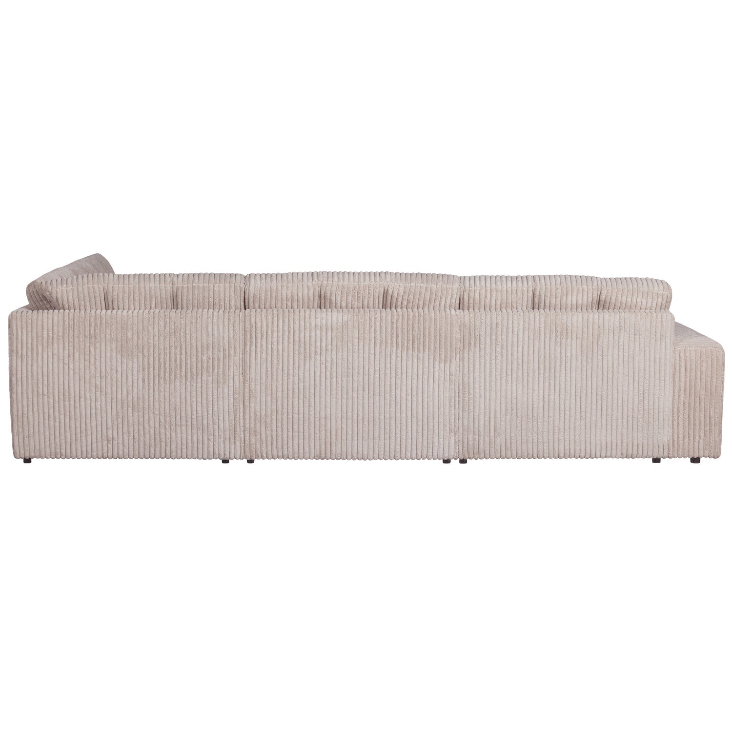 Sofa narożna prawostronna SECOND DATE kremowy sztruks