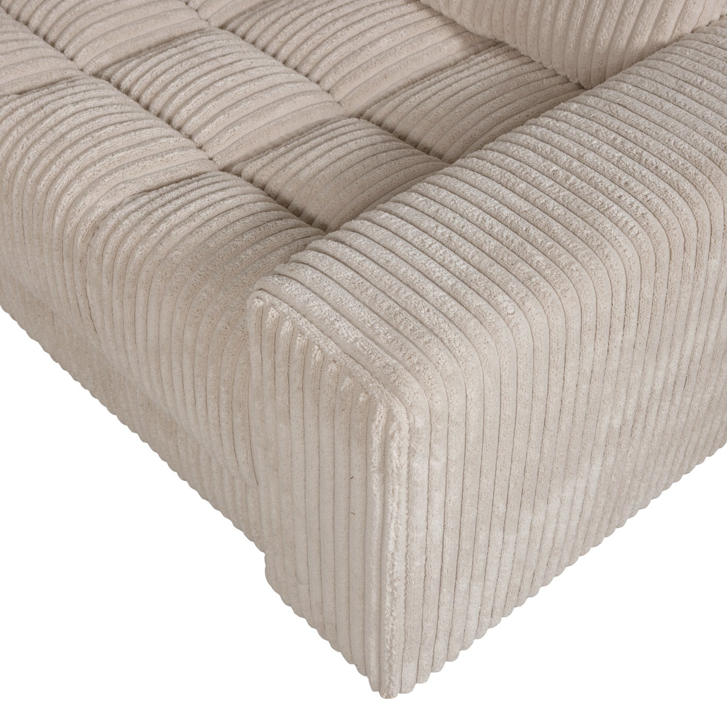 Sofa narożna prawostronna SECOND DATE beżowy sztruks
