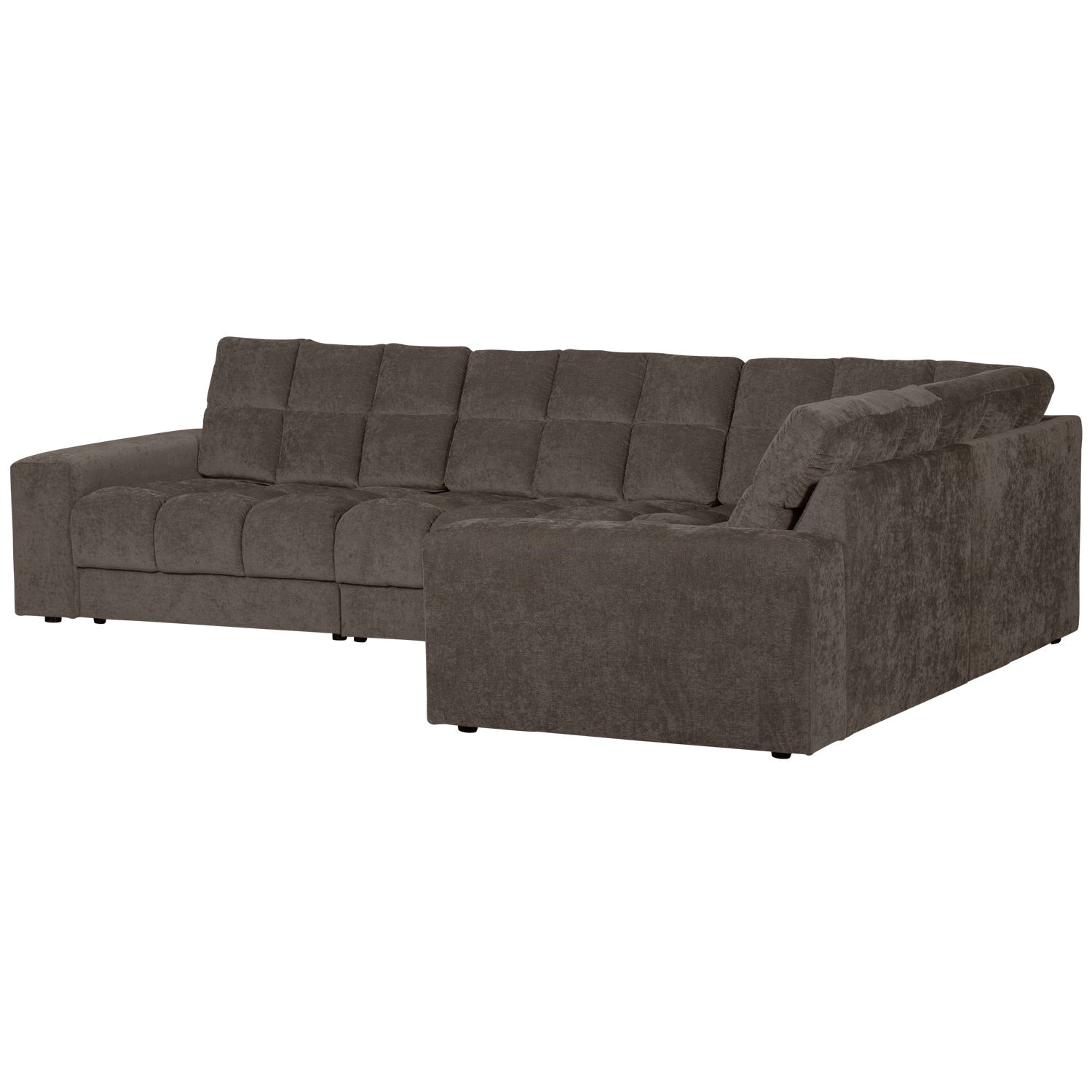 Right-facing corner sofa SECOND DATE warm gray