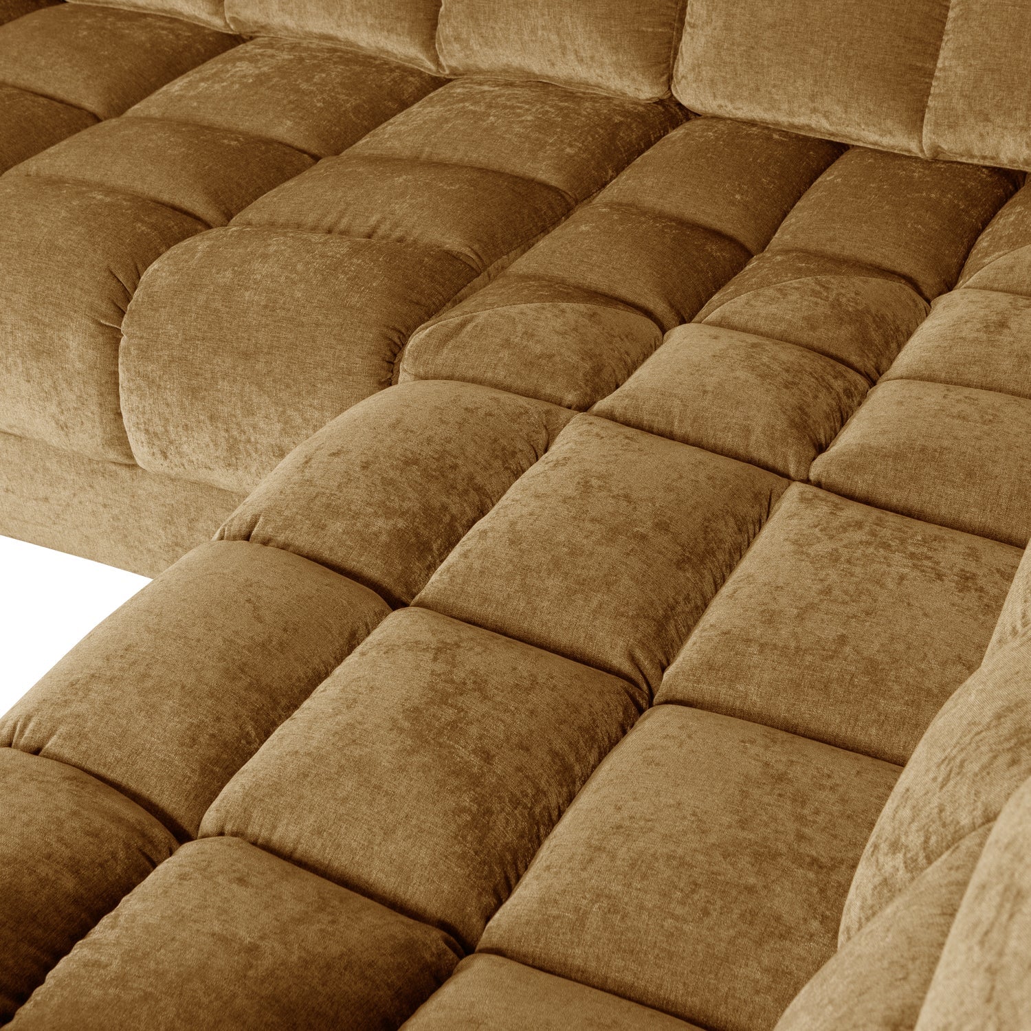 Right-facing corner sofa SECOND DATE honey