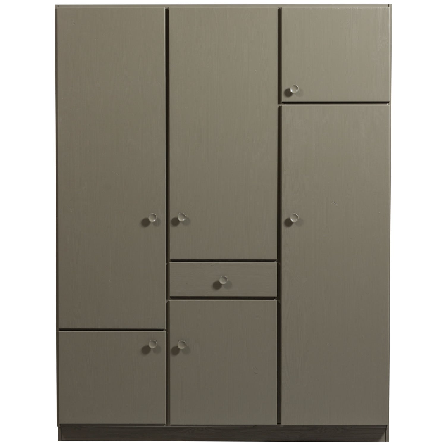 3-Türer-Kleiderschrank Alfie dunkelgrüne Kiefer