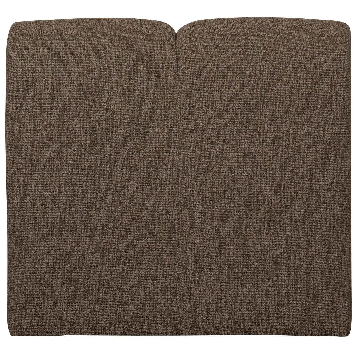 Modulares Sofa MOJO - 1-sitziges Element in dunkelbraunem Bouclé