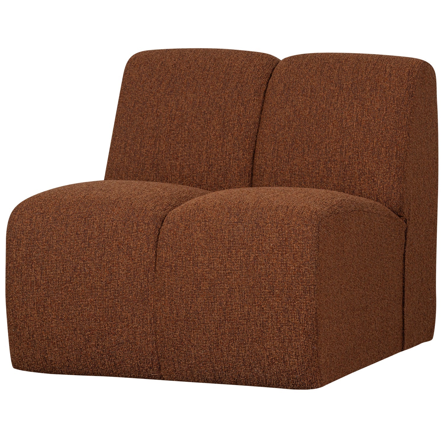 Sofa modułowa MOJO - element 1-osobowy brązowy bouclé