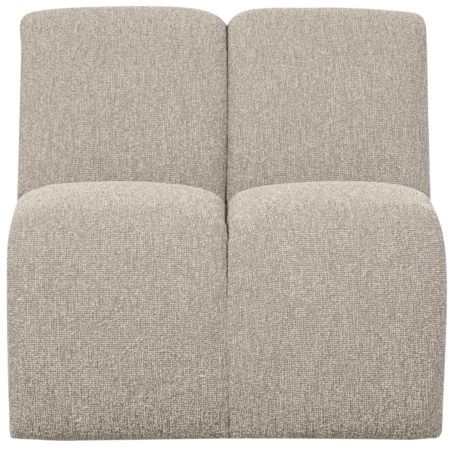Sofa modułowa MOJO - element 1-osobowy beżowy melanż bouclé
