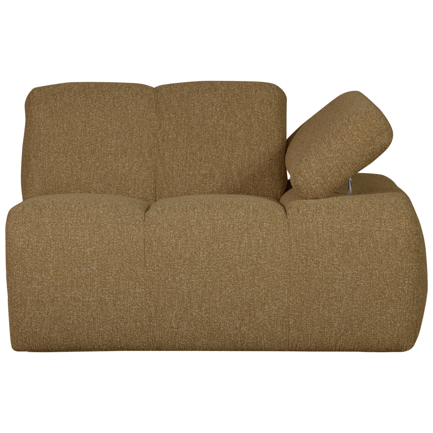 Modulares Sofa MOJO - rechte Element in dunklem Honig-Bouclé
