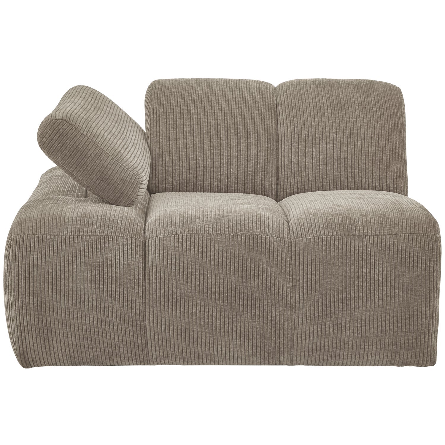 MOJO modular sofa - left element dark sandy corduroy