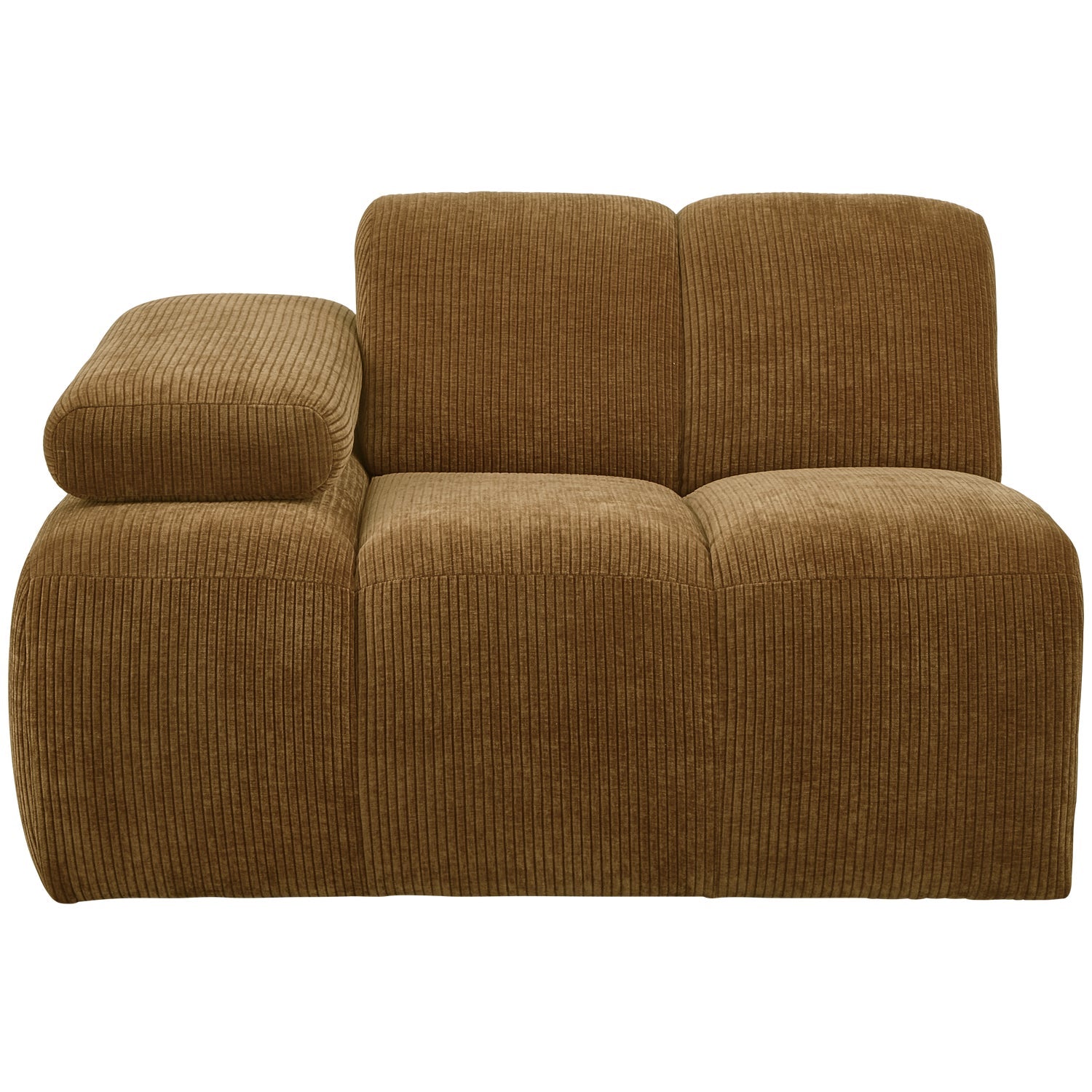 MOJO modular sofa - left element dark honey corduroy
