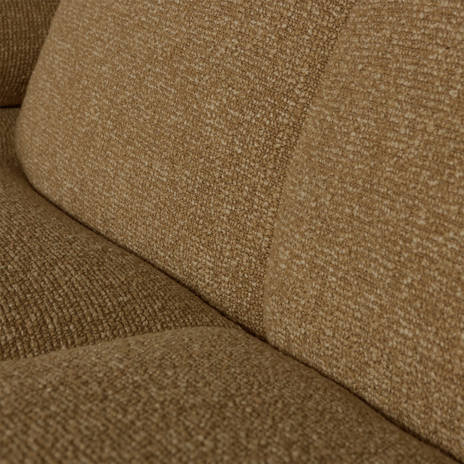 Modulares Sofa MOJO - 1,5-sitziges Element linksseitig in dunklem Honig-Bouclé