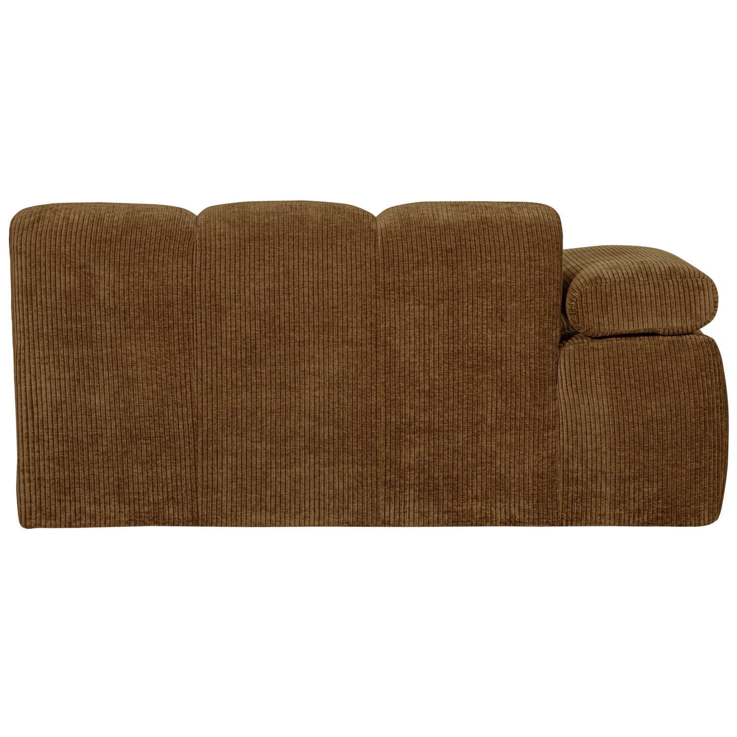 Sofa modułowa MOJO - element 1,5-osobowy lewostronny ciemny miodowy sztruks
