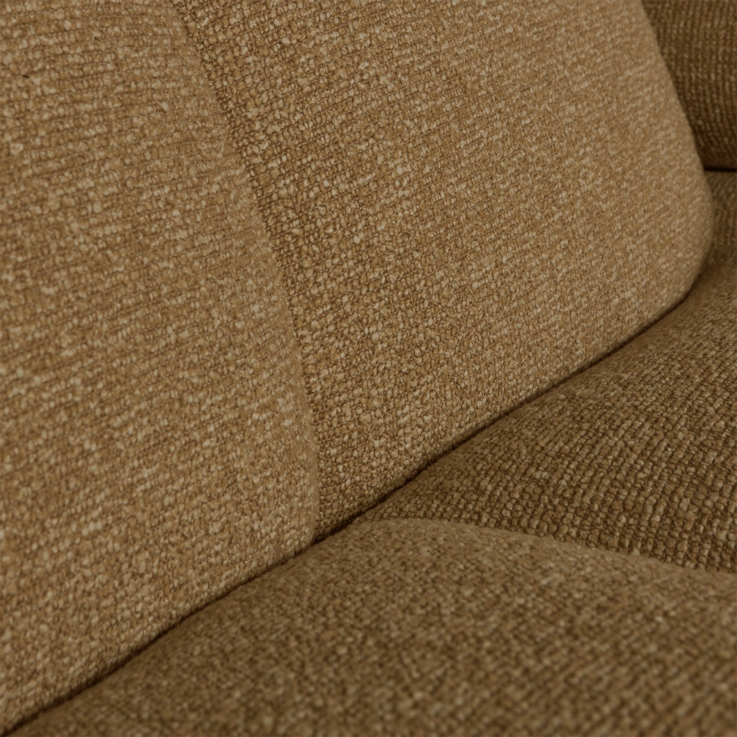 Modulares Sofa MOJO - 1,5-sitziges Element rechtsseitig in dunklem Honig-Bouclé
