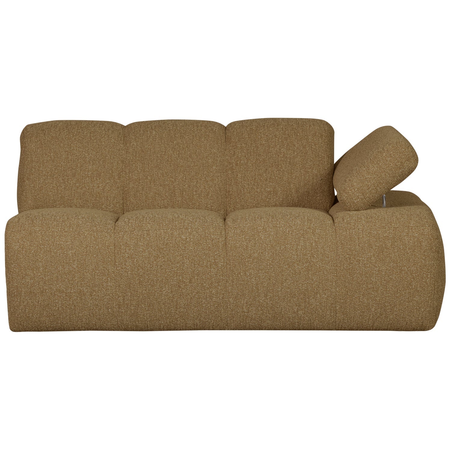 Modulares Sofa MOJO - 1,5-sitziges Element rechtsseitig in dunklem Honig-Bouclé