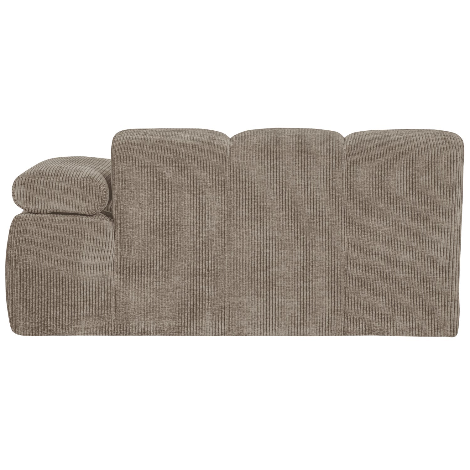 Sofa modułowa MOJO - element 1,5-osobowy prawostronny ciemny piaskowy sztruks
