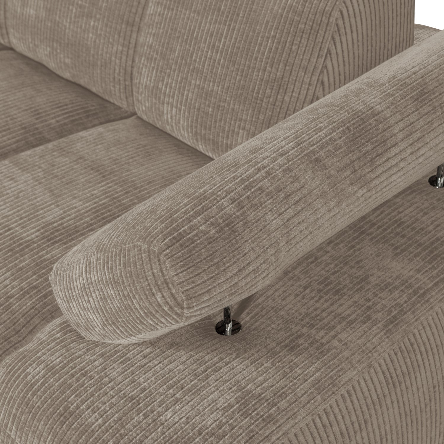 Sofa modułowa MOJO - element 1,5-osobowy prawostronny ciemny piaskowy sztruks