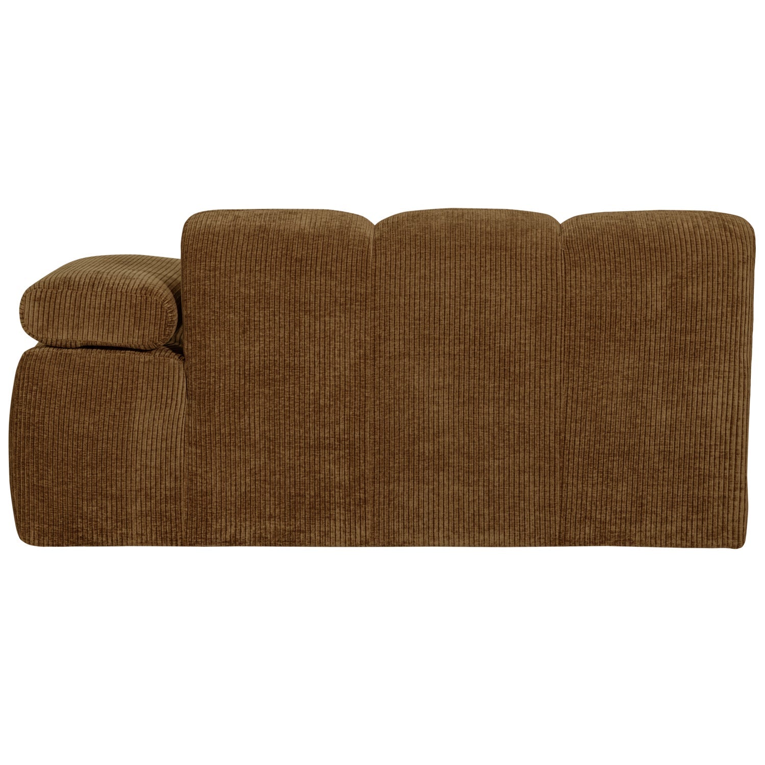 Sofa modułowa MOJO - element 1,5-osobowy prawostronny ciemny miodowy sztruks