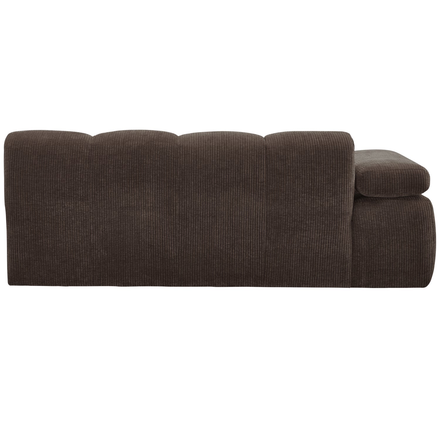 MOJO modular sofa - left-sided 2-seater dark brown corduroy element
