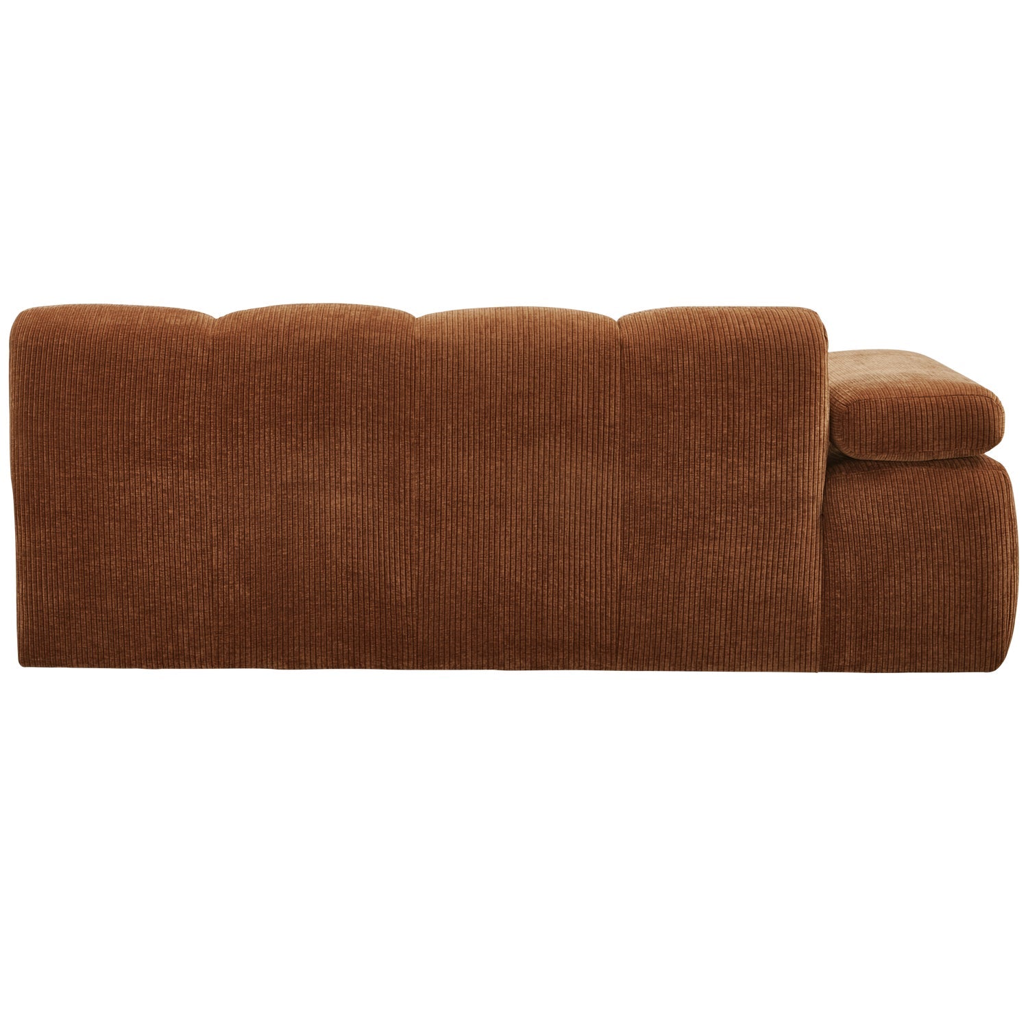 MOJO modular sofa - left-sided 2-seater brown corduroy element