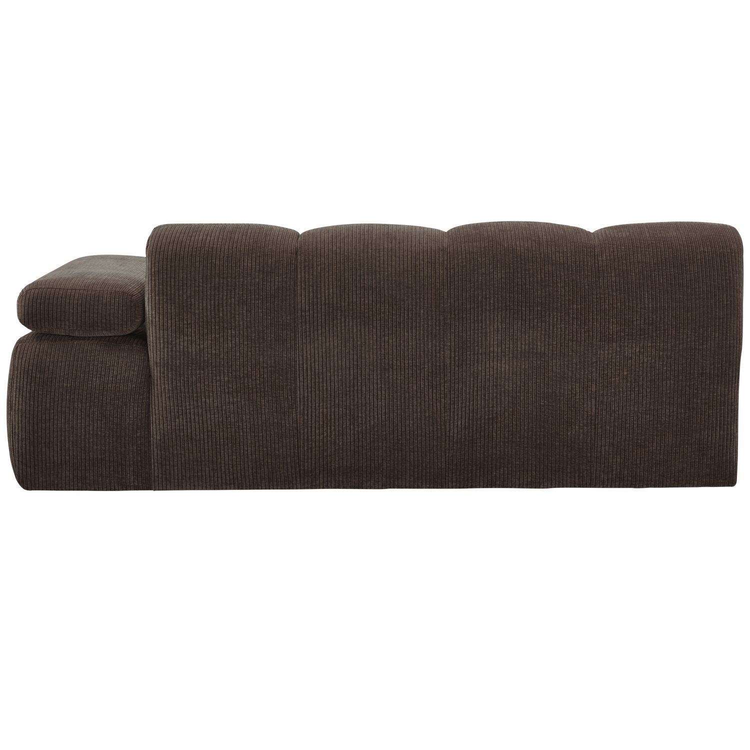 MOJO modular sofa - right-facing 2-seater dark brown corduroy element