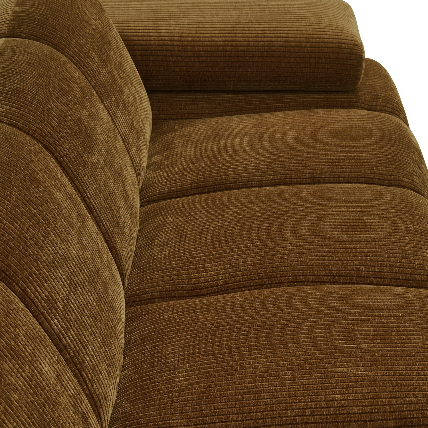 MOJO modular sofa - 2-seater element dark honey corduroy