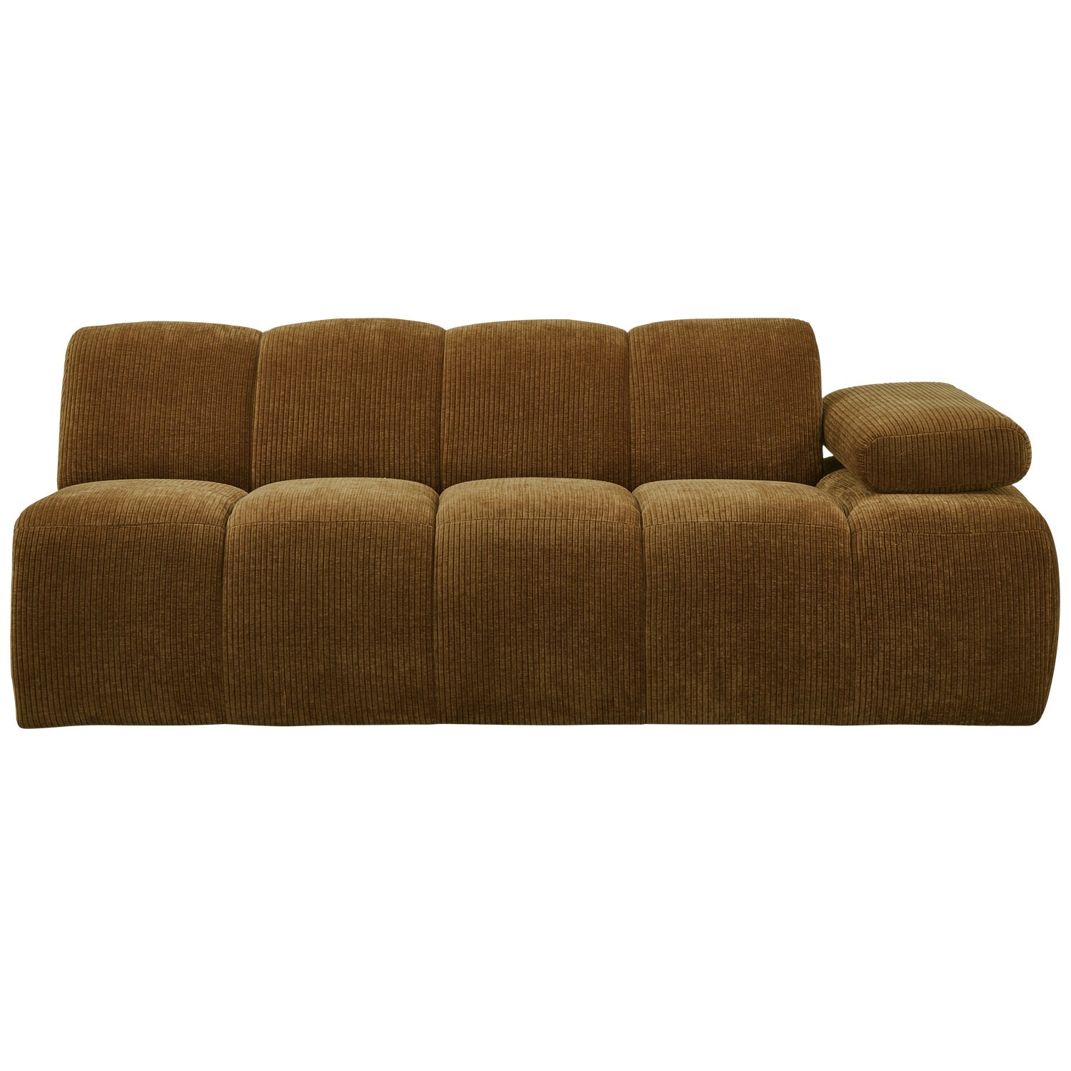 MOJO modular sofa - 2-seater element dark honey corduroy