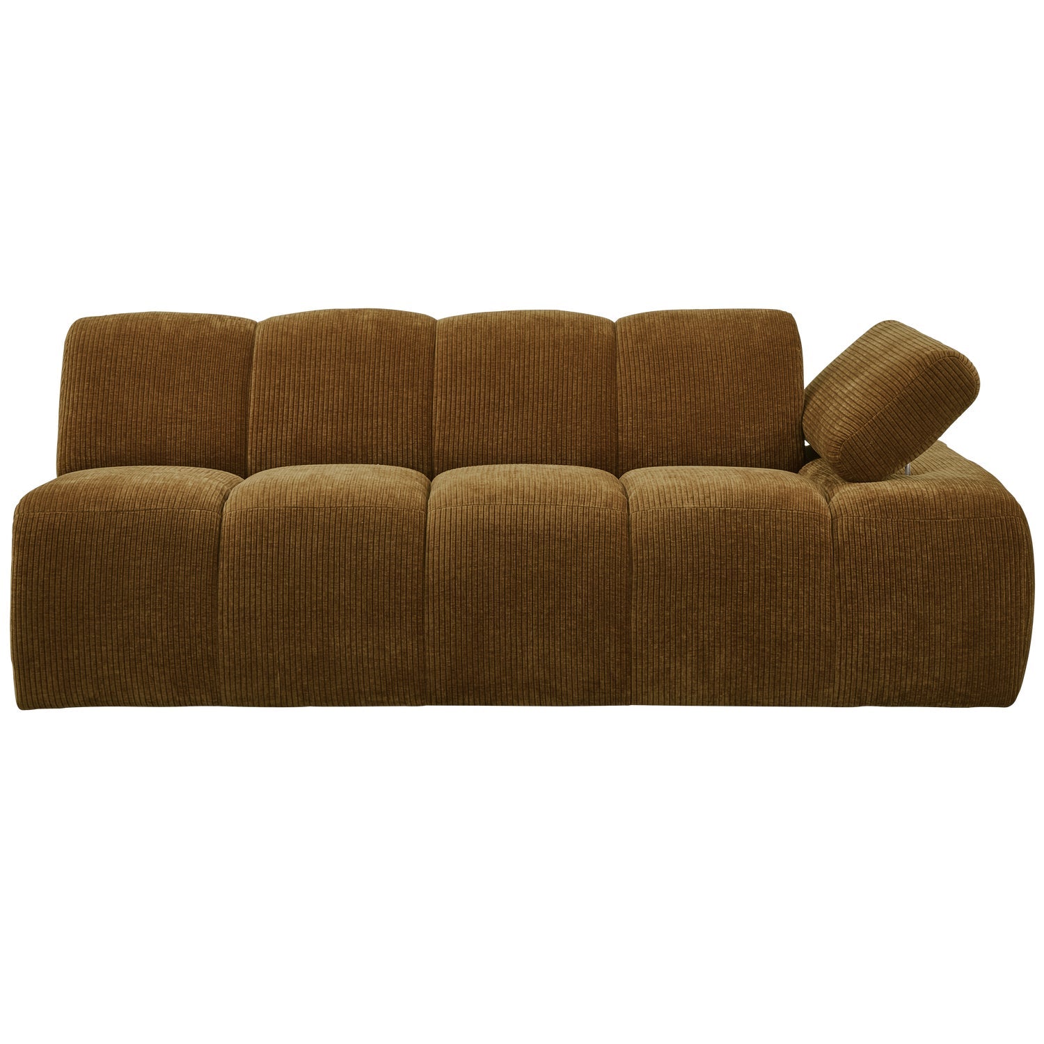 MOJO modular sofa - 2-seater element dark honey corduroy