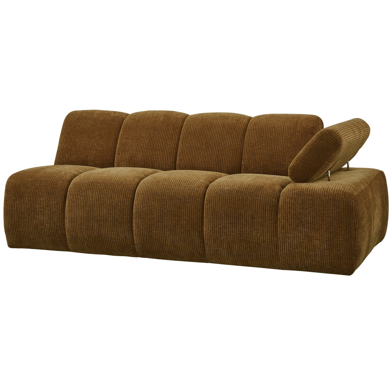 MOJO modular sofa - 2-seater element dark honey corduroy