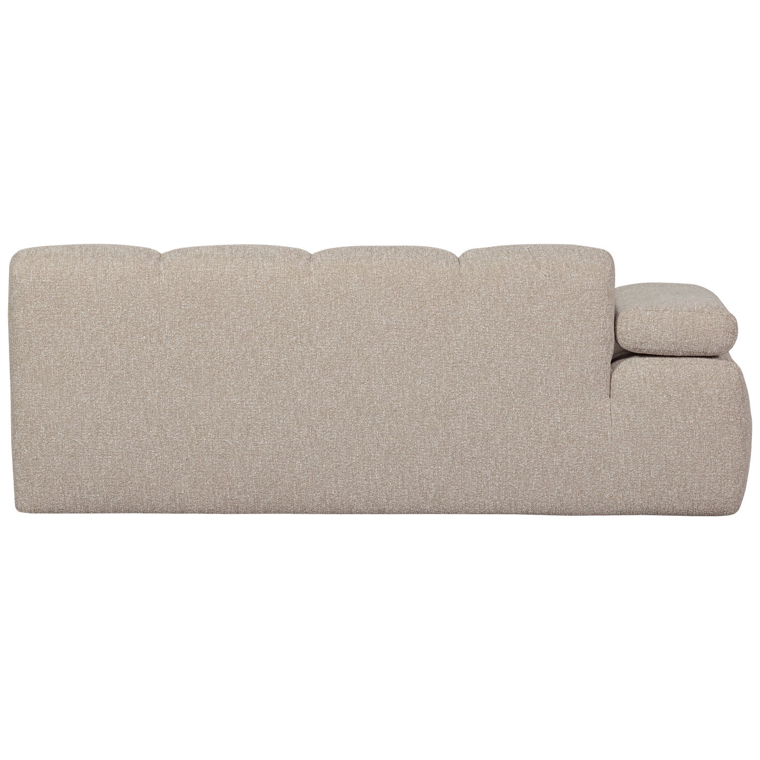 Sofa modułowa MOJO - element 2-osobowy lewostronny beżowy melanż bouclé