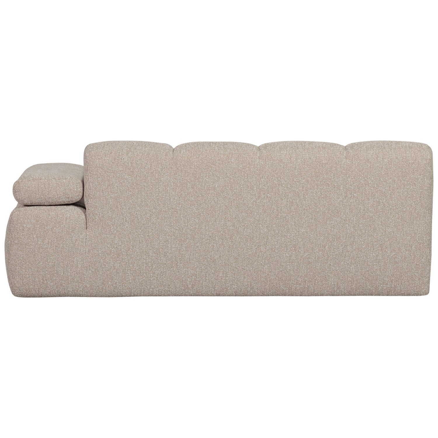 Sofa modułowa MOJO - element 2-osobowy prawostronny beżowy melanż bouclé