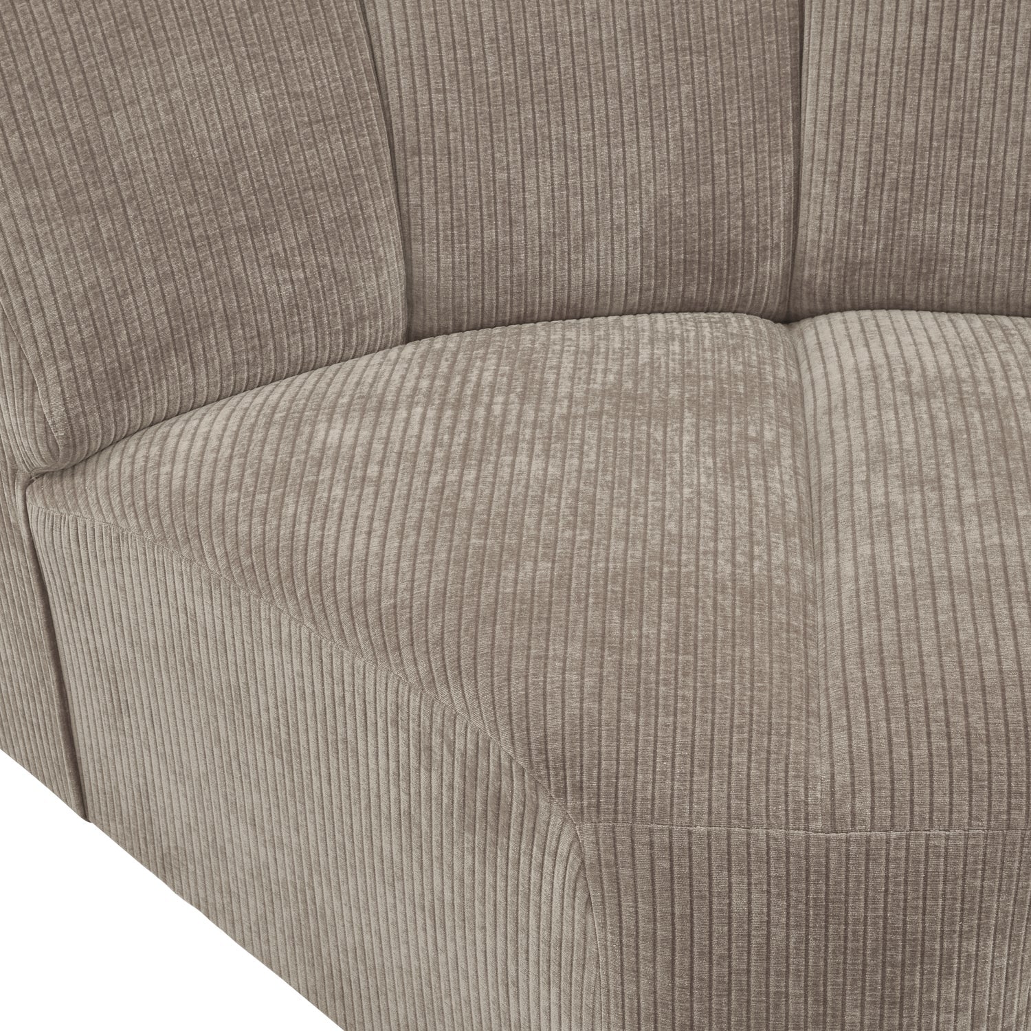 Sofa modułowa MOJO - element narożny ciemny piaskowy sztruks