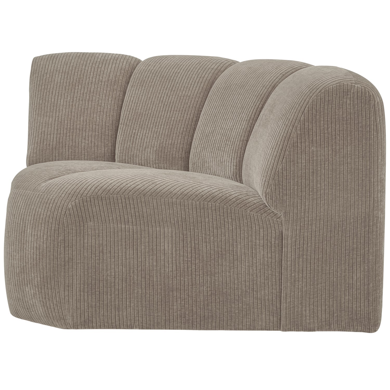 MOJO modular sofa - dark sandy corduroy corner element