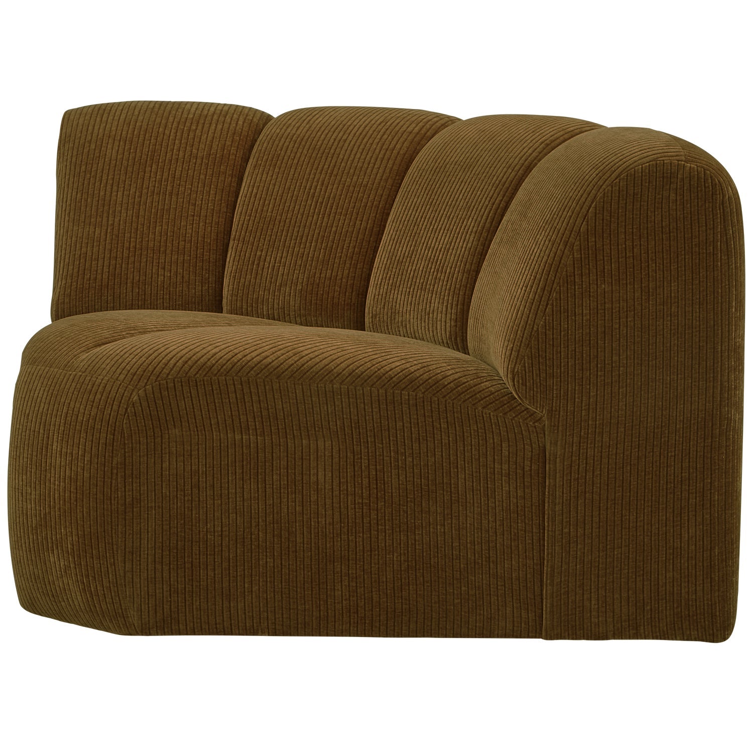 MOJO modular sofa - dark honey corduroy corner element