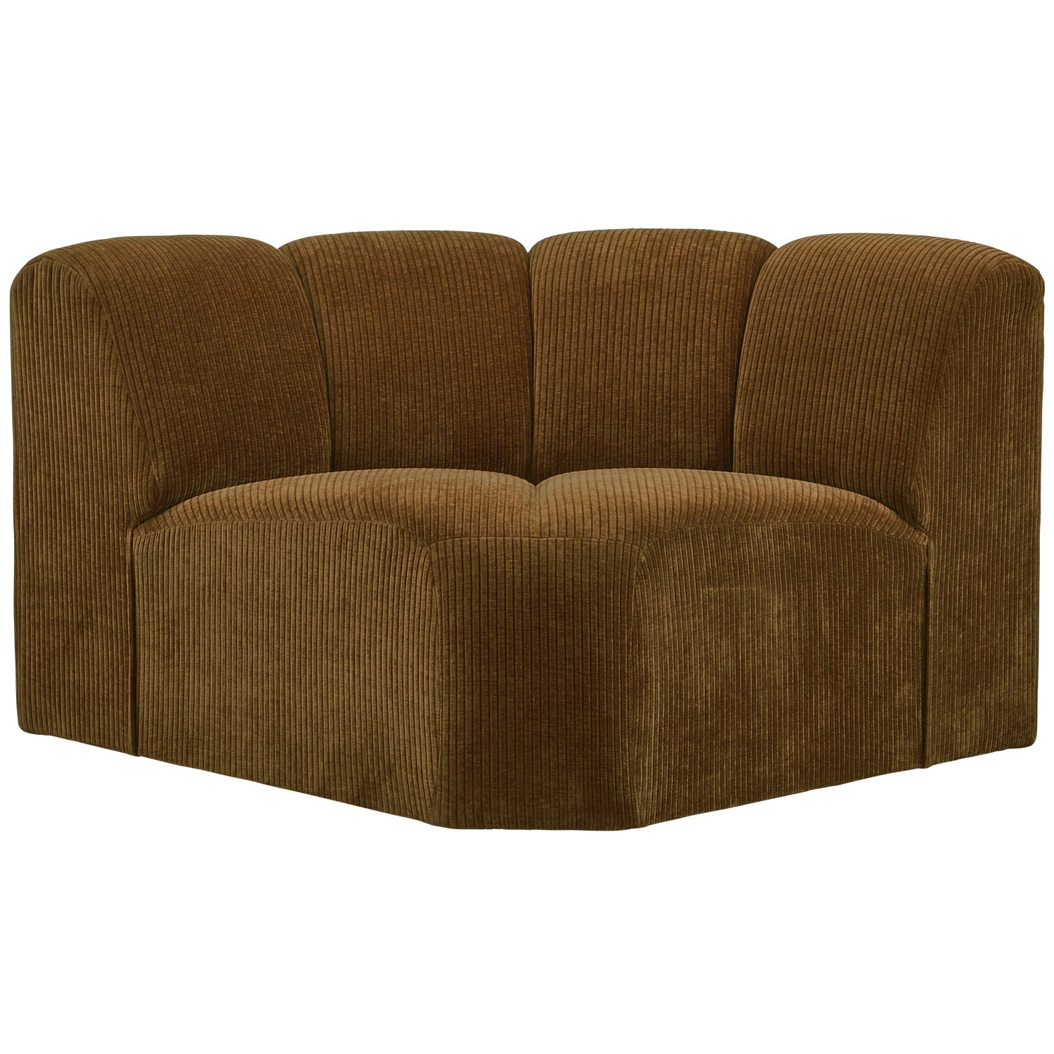 MOJO modular sofa - dark honey corduroy corner element