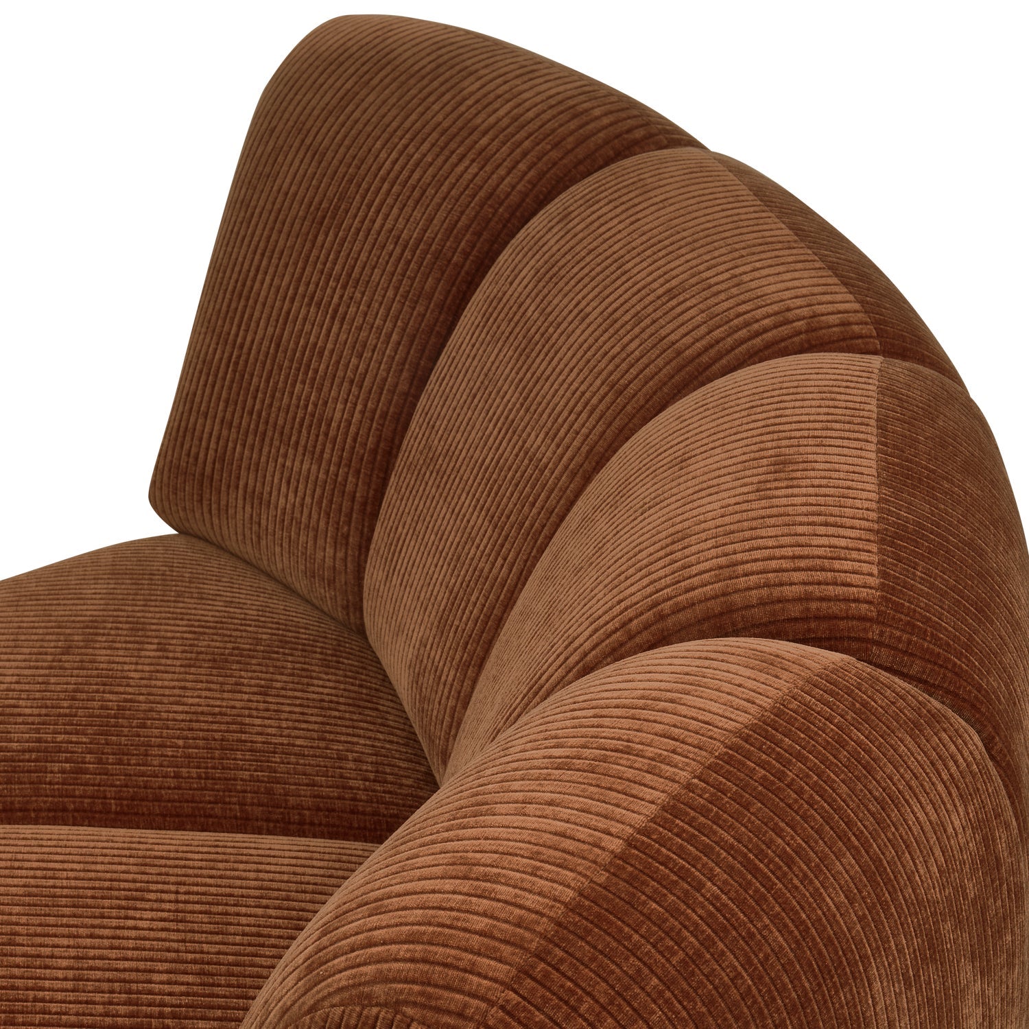 MOJO modular sofa - brown corduroy corner element