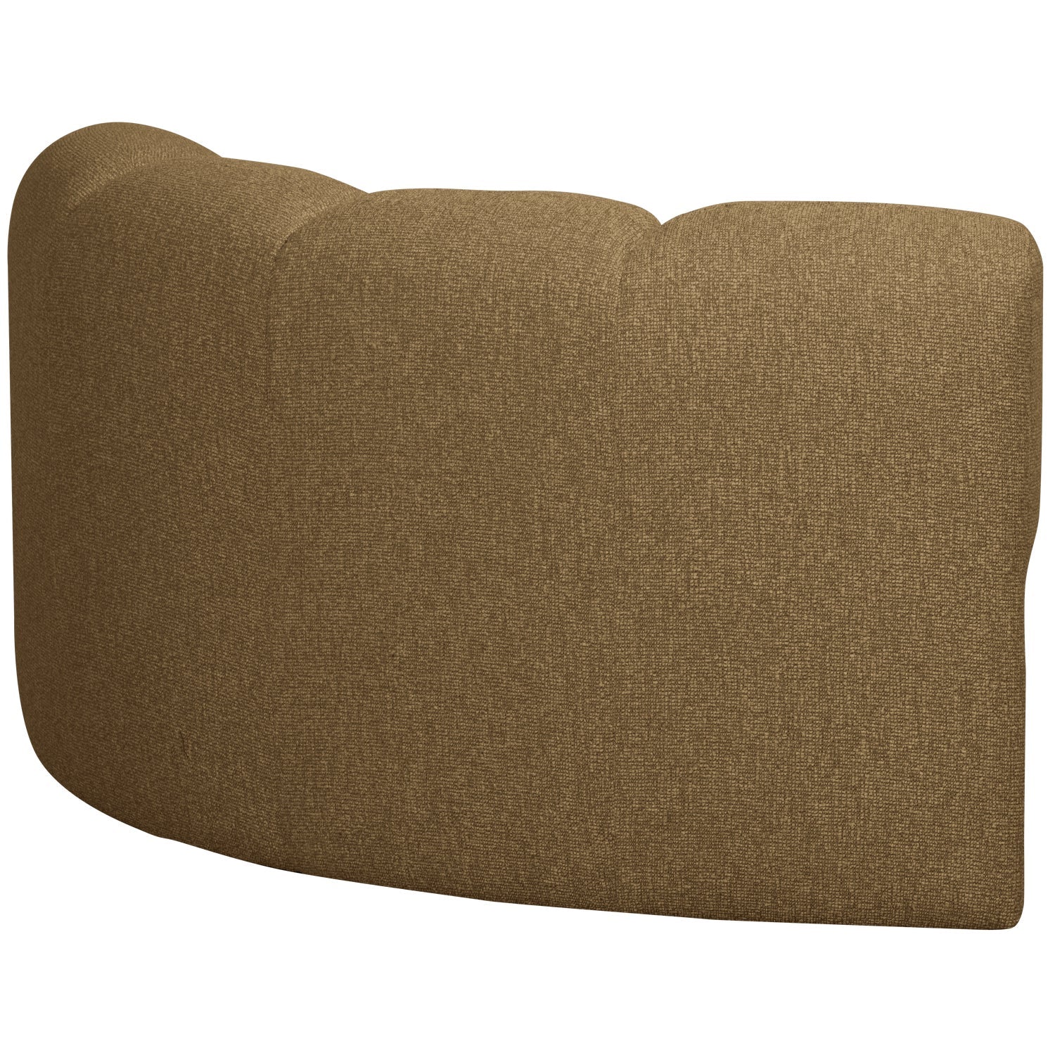 Sofa modułowa MOJO - element narożny ciemny miodowy bouclé