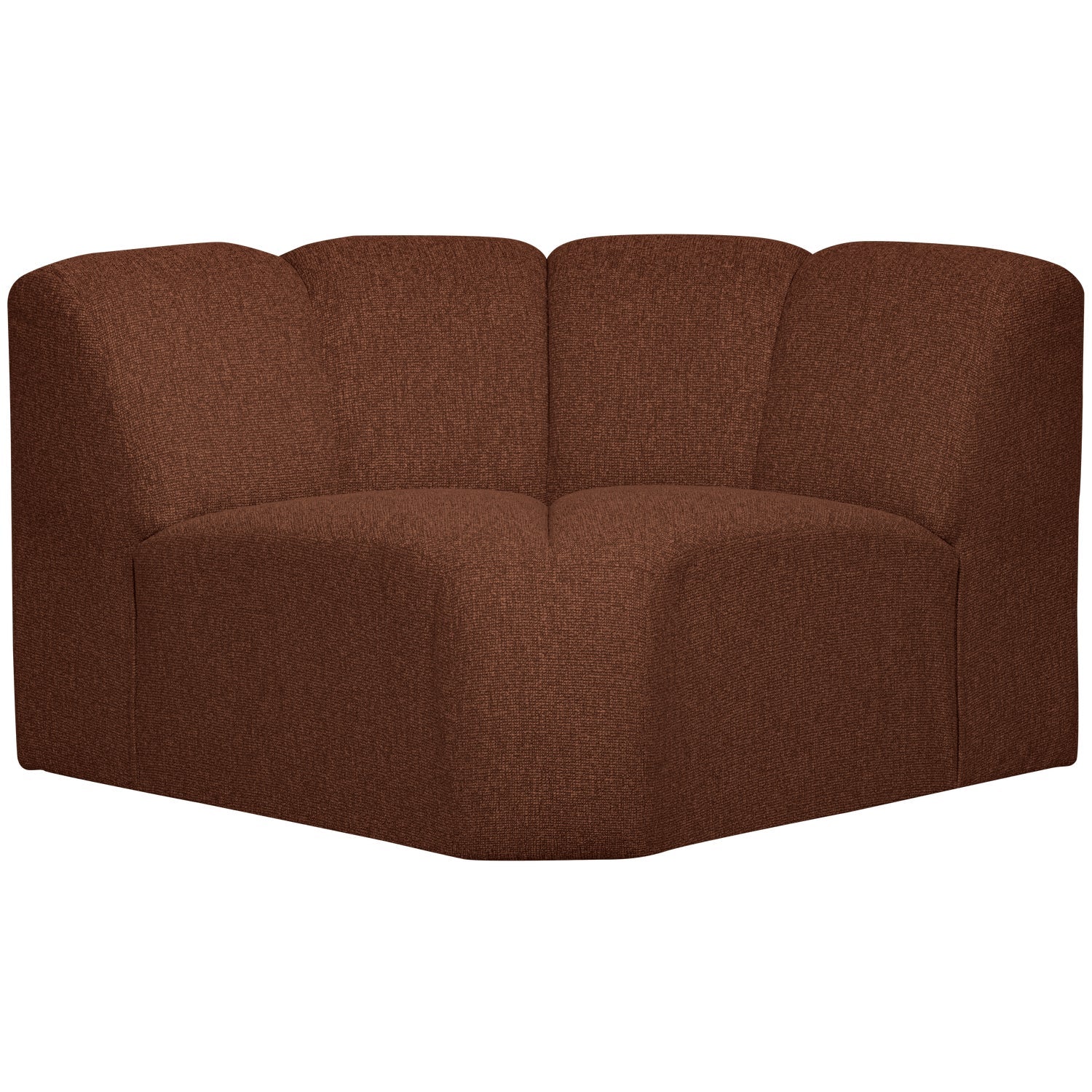 Sofa modułowa MOJO - element narożny brązowy bouclé