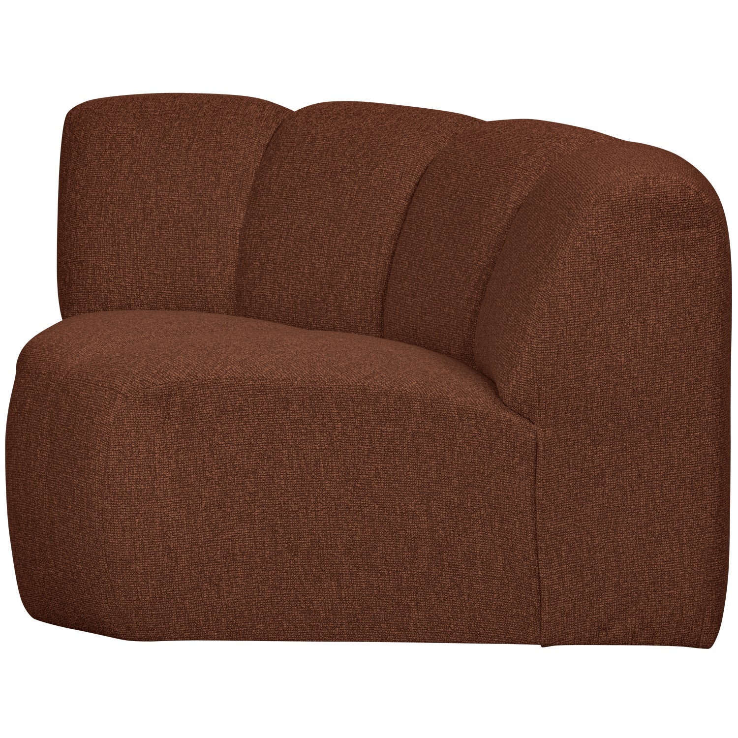 Sofa modułowa MOJO - element narożny brązowy bouclé