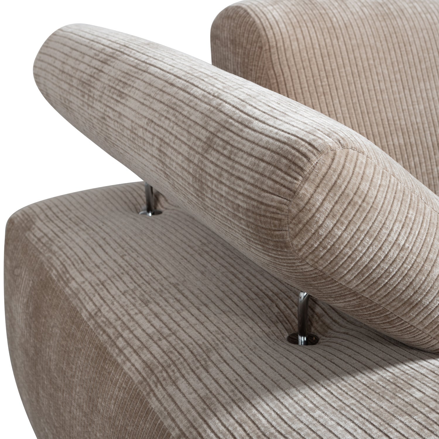 MOJO modular sofa - left-sided chaise longue dark sandy corduroy