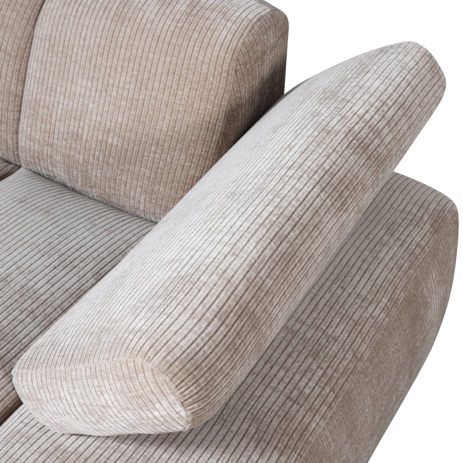 Sofa modułowa MOJO - szezlong prawostronny ciemny piaskowy sztruks