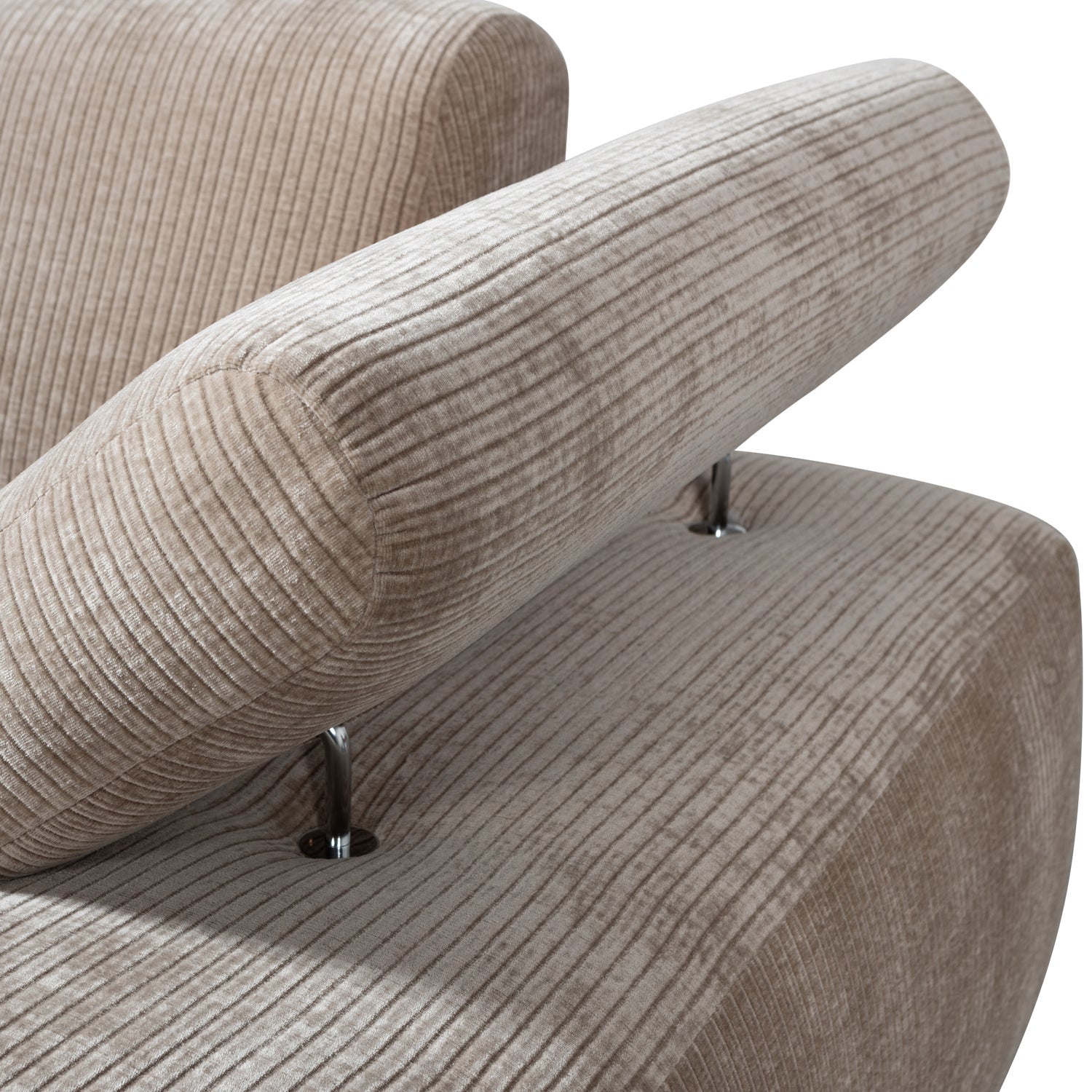 MOJO modular sofa - right-facing chaise longue dark sandy corduroy