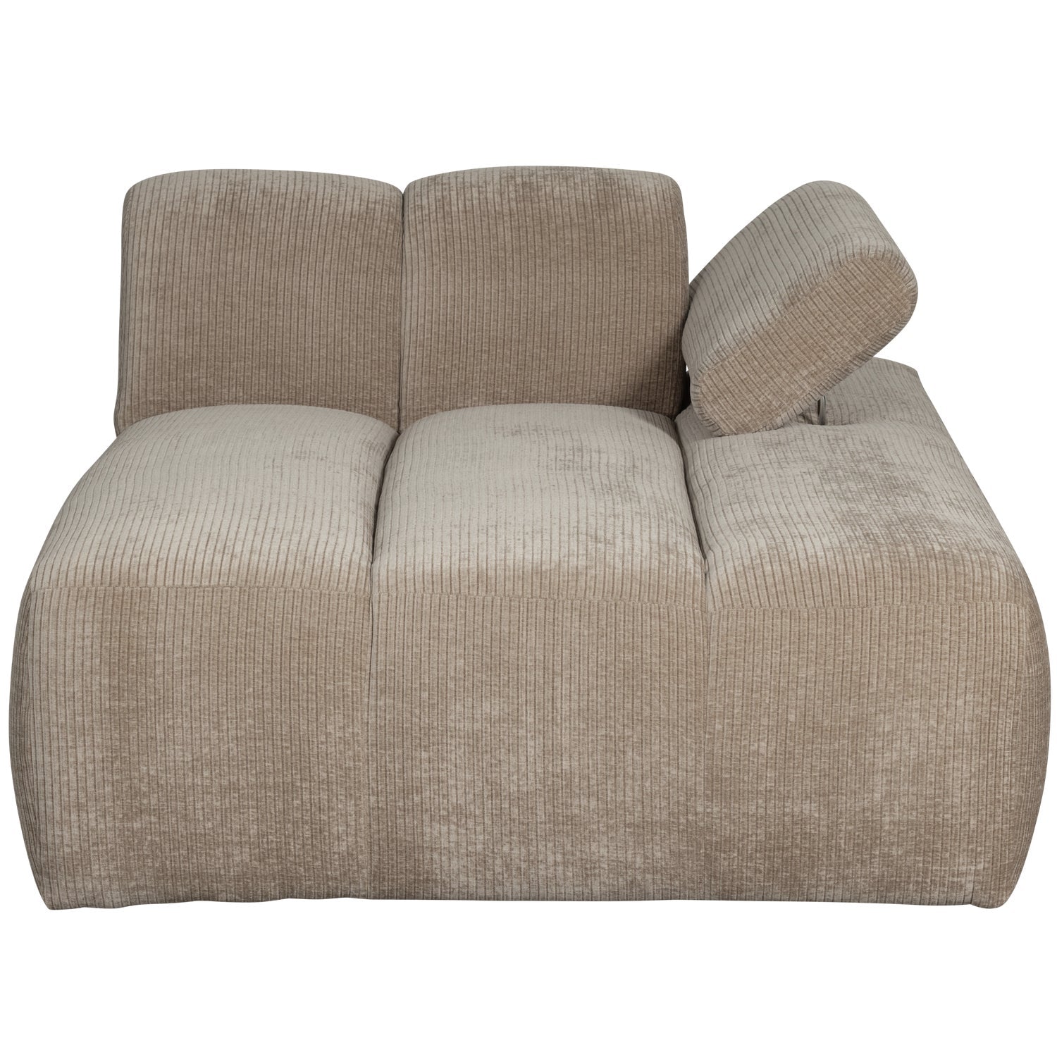 MOJO modular sofa - right-facing chaise longue dark sandy corduroy