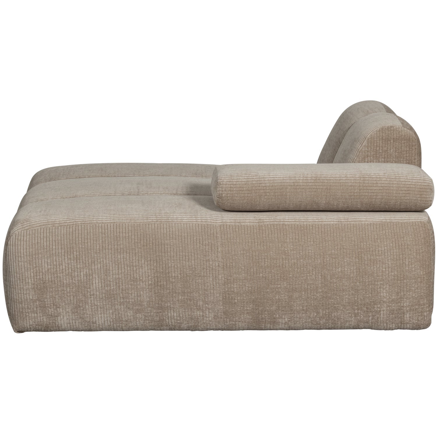 MOJO modular sofa - right-facing chaise longue dark sandy corduroy