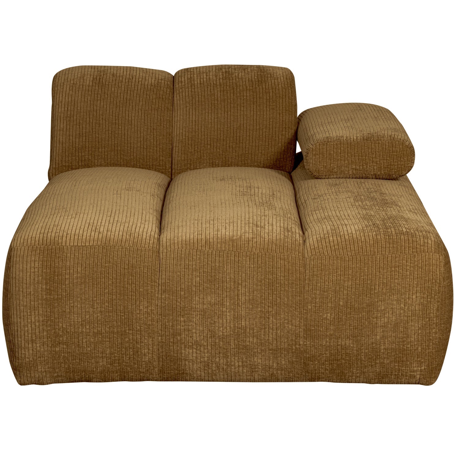 MOJO modular sofa - right-side chaise longue dark honey corduroy