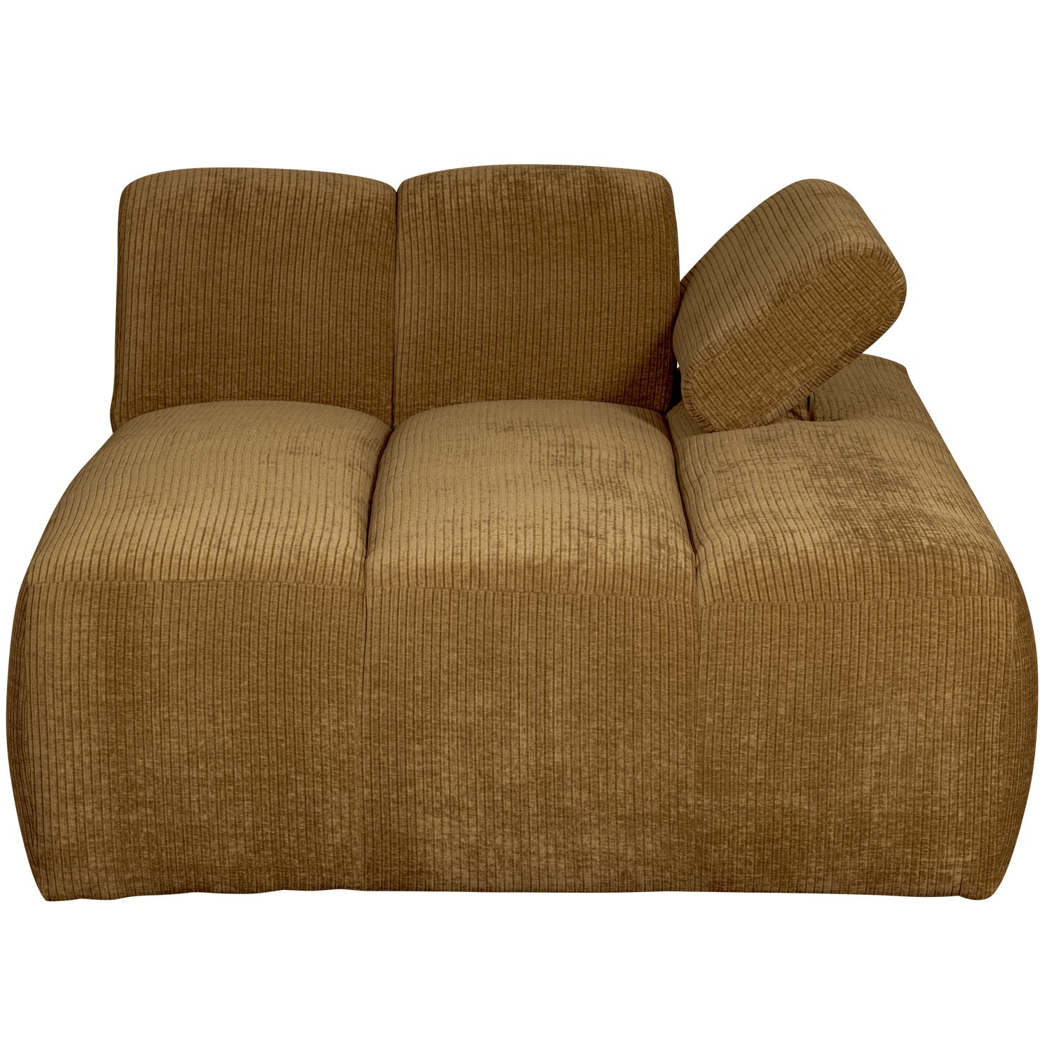 MOJO modular sofa - right-side chaise longue dark honey corduroy