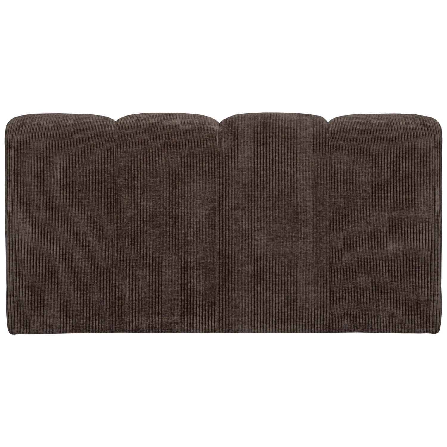 Sofa modułowa MOJO - element 3-osobowy ciemnobrązowy sztruks