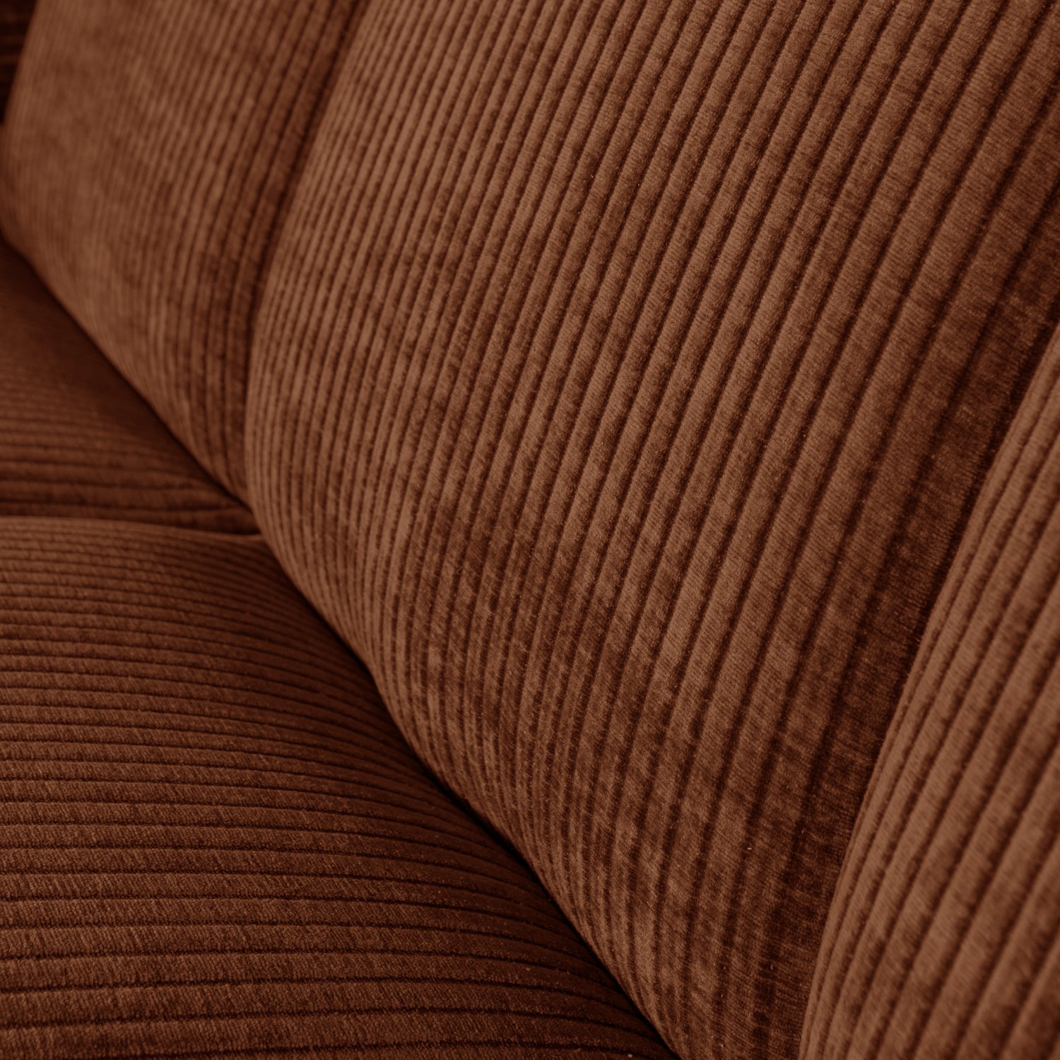 Sofa modułowa MOJO - element 3-osobowy brązowy sztruks