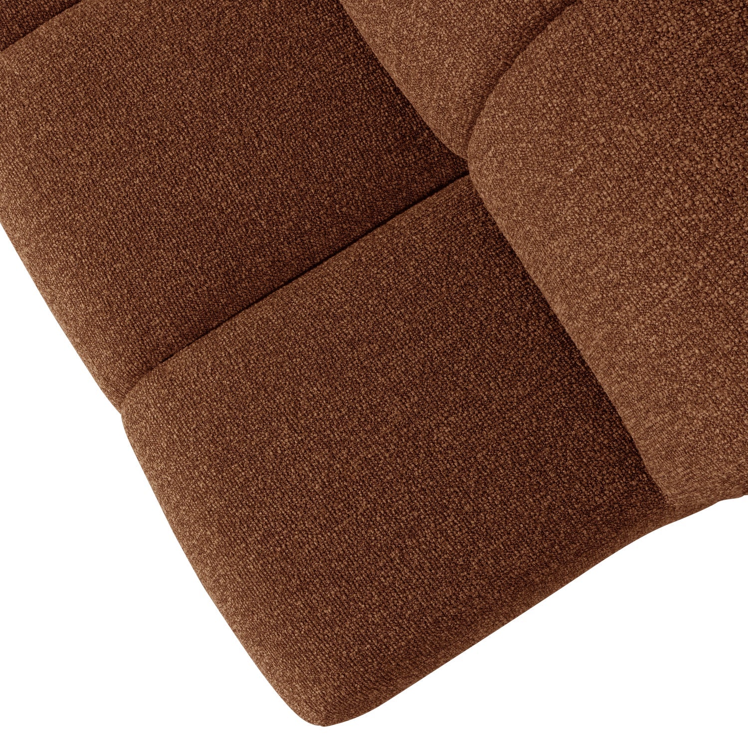 Sofa modułowa MOJO - element 3-osobowy brązowy bouclé