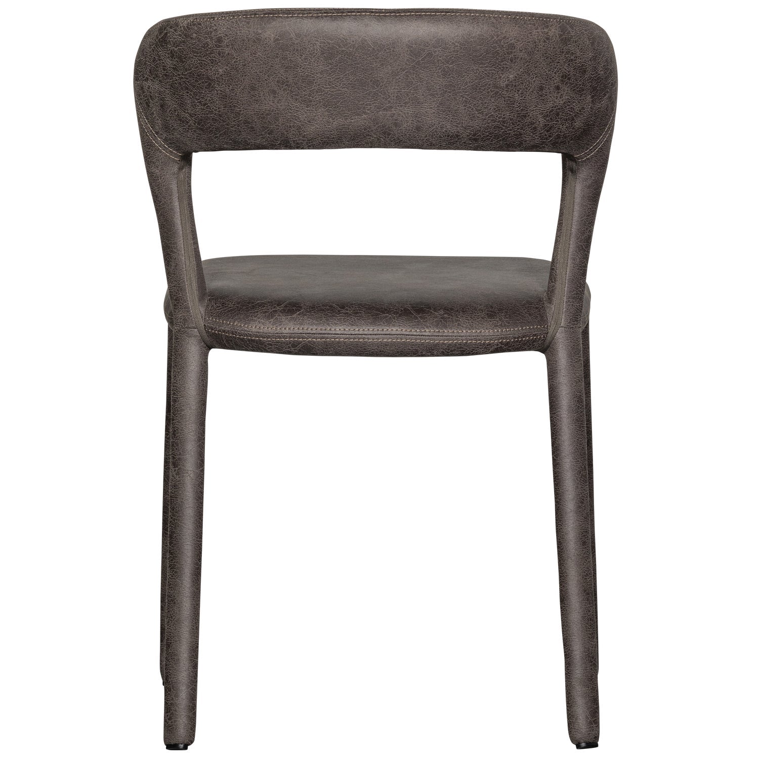 NOBLE Chair Dark Brown Eco-Leather