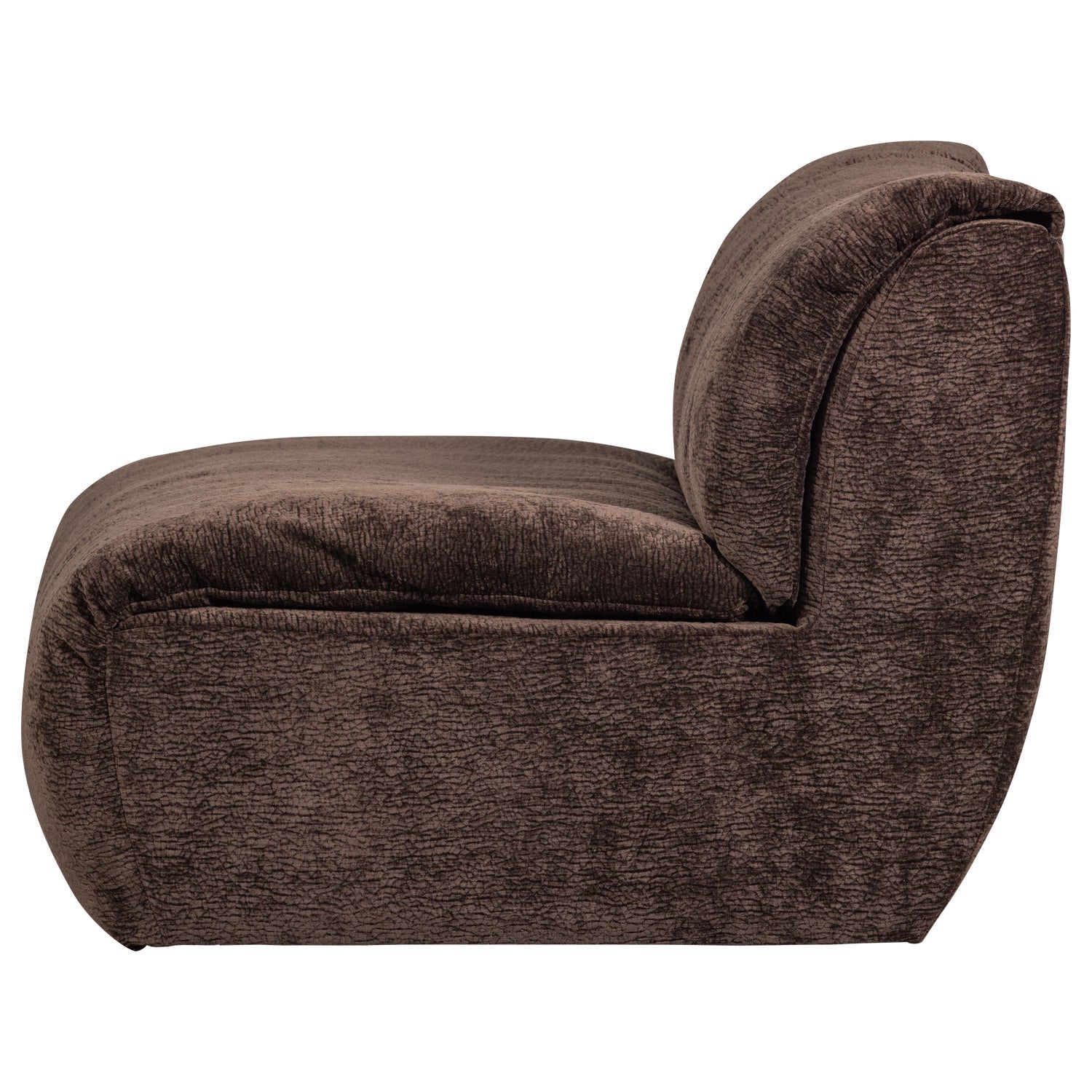 Sofa modułowa BAGGY - element ciemnobrązowy szenil