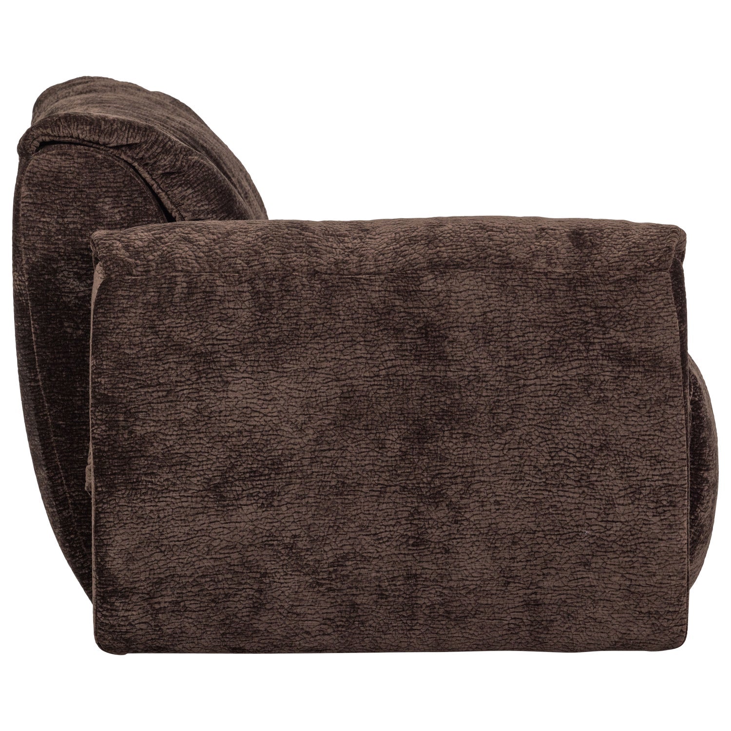 Sofa modułowa BAGGY 3D - element lewostronny ciemnobrązowy