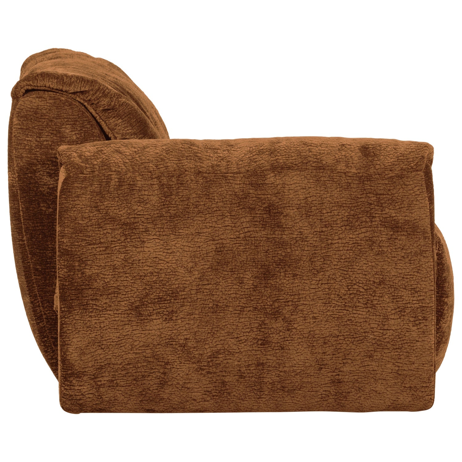 Modulares Sofa BAGGY 3D - linkes Element braun