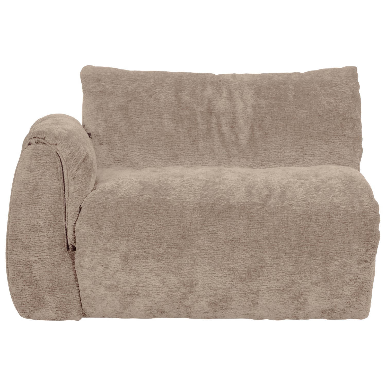 Modulares Sofa BAGGY 3D - linkes Element in Sandfarbe